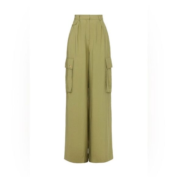 Ramy Brook Emil Pants in Olive Green Size 6 MSRP $395 - Picture 6 of 7